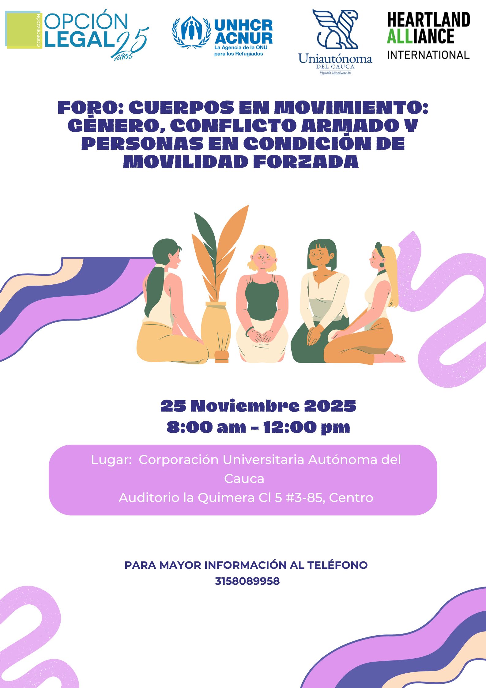 Foro Cuerpos en movimiento: género, conflicto armado y personas en condición de movilidad forzada