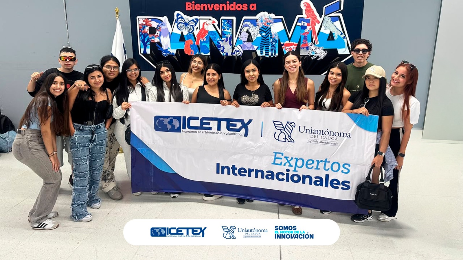 Uniautónoma del Cauca cerró con éxito su gira académica internacional en Panamá con siete estudiantes de Finanzas y Negocios Internacionales