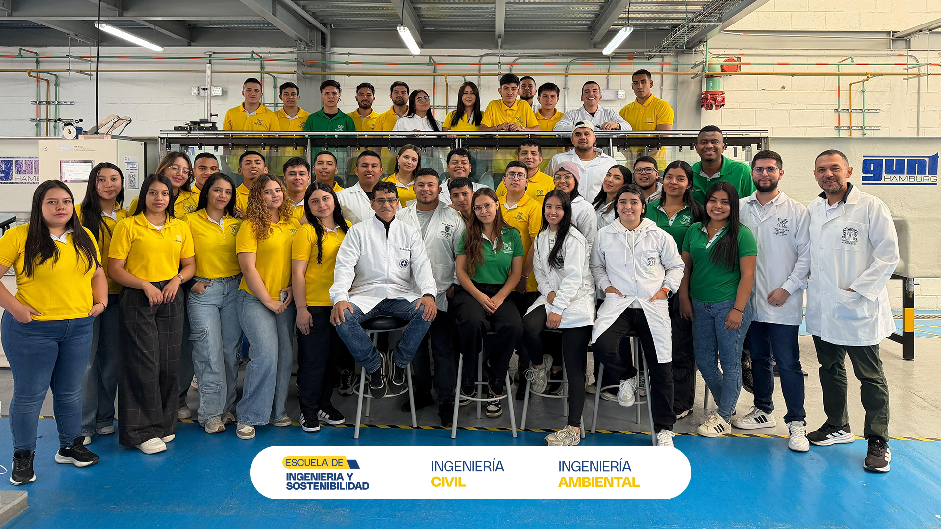 Estudiantes de Ingeniería Civil y Ambiental hicieron prácticas de laboratorio de hidráulica en la Universidad Mariana de Pasto